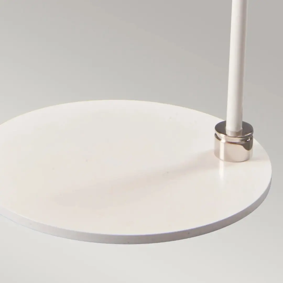 Elstead Balance LED Tafellamp - 1x E27 60W - Polished Nickel
