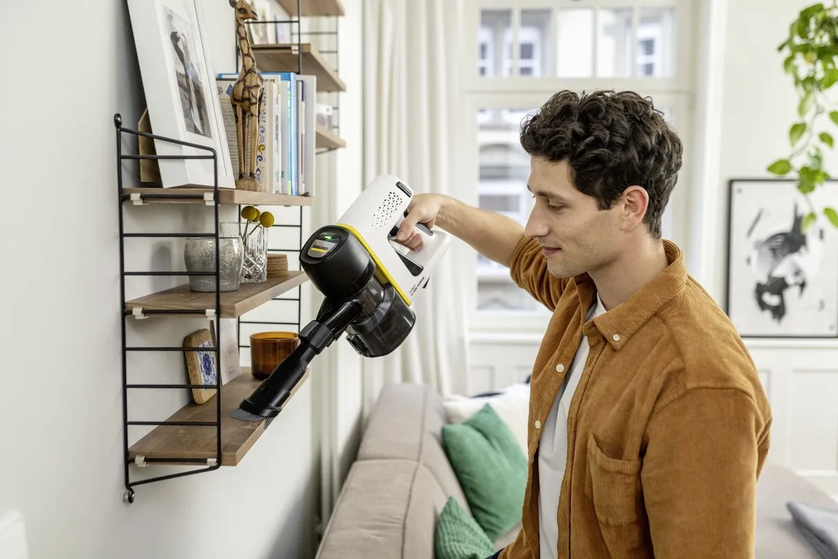Kärcher VC 4 Cordless MyHome Pet Steelstofzuiger - Zwart/Wit