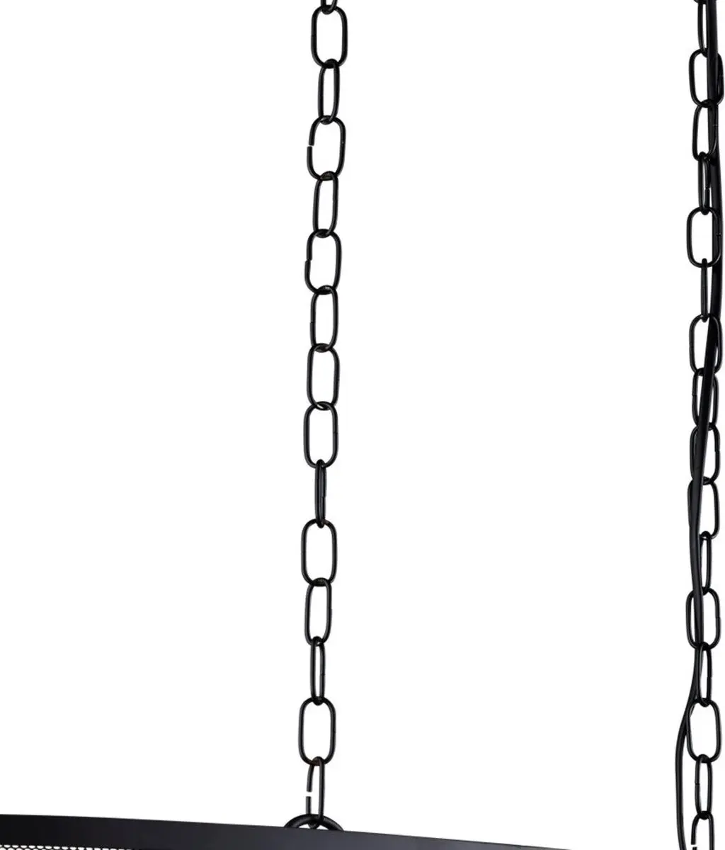 Searchlight Fishnet Hanglamp - Zwart Messing