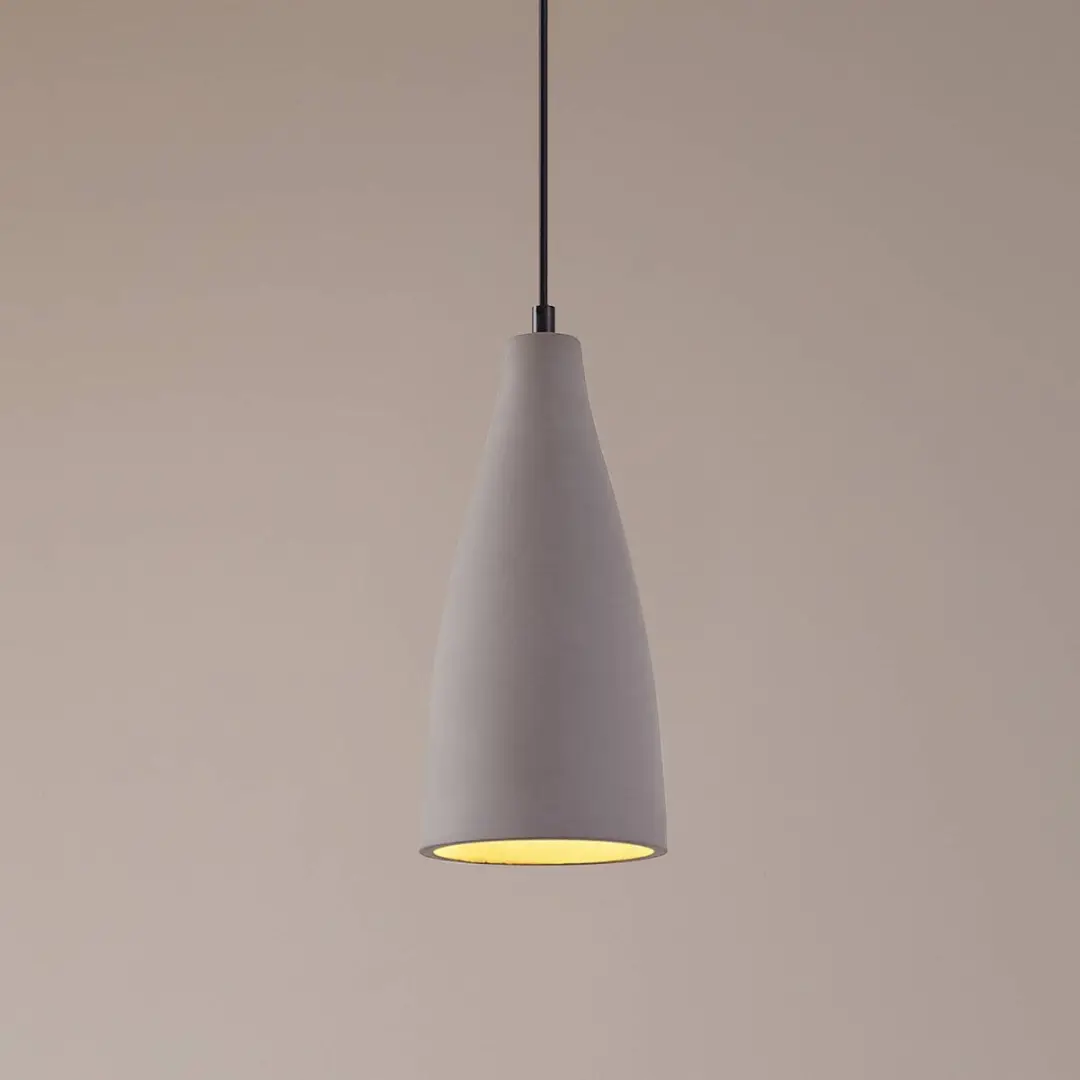 Lindby Hanglamp Betongrijs Metaal - 1 Lichtpunt E27