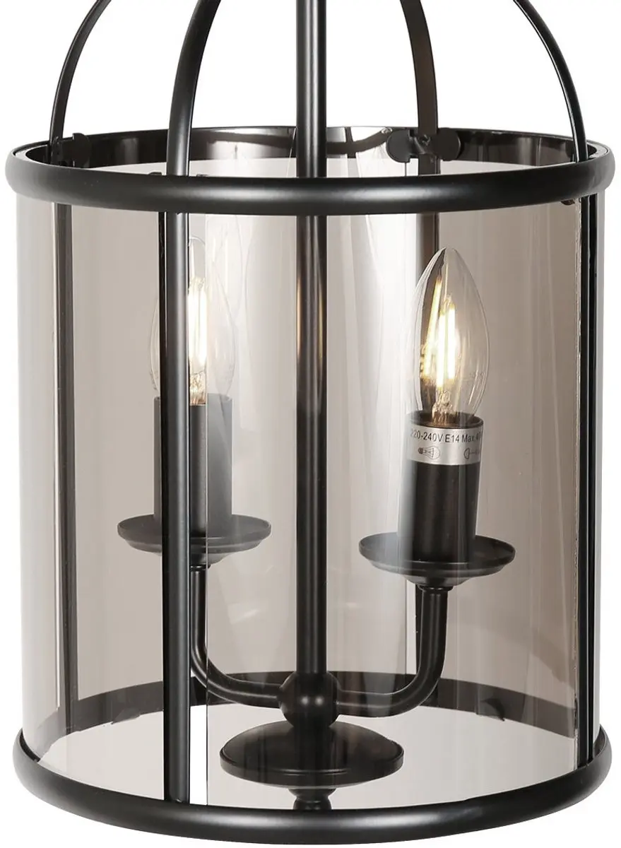 Steinhauer Hanglamp Pimpernel 5971ZW - Zwart Ø23cm