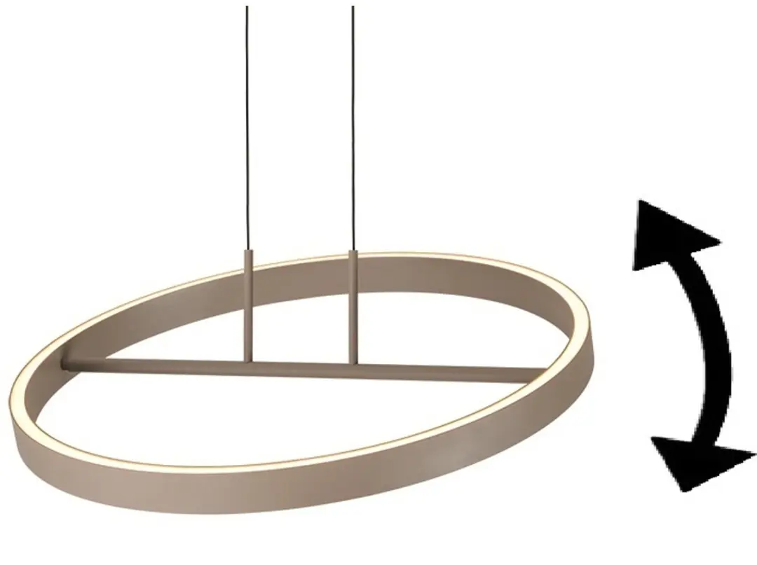 Freelight Livello Hanglamp LED 47W Ø60cm - Crème