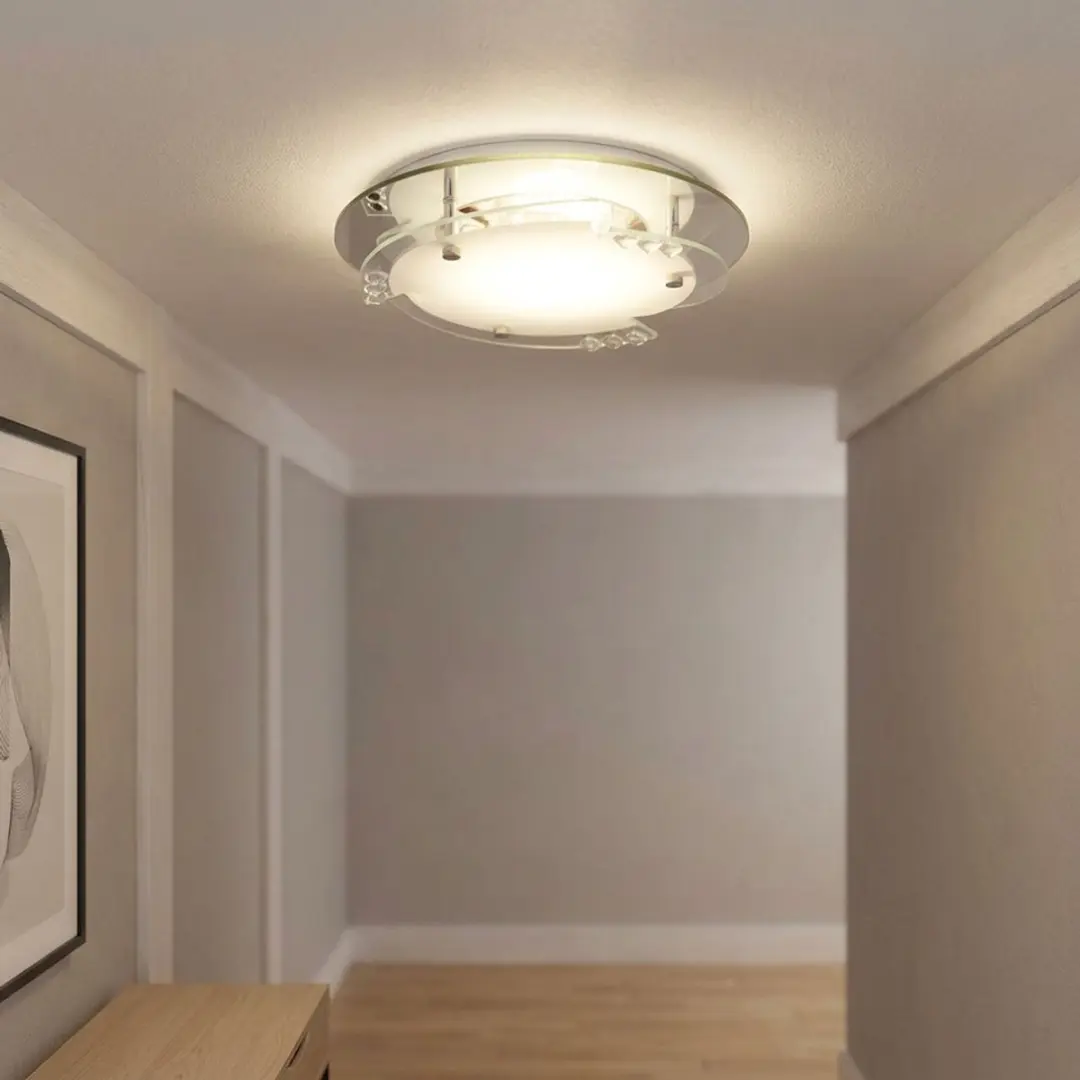 Globo LED Plafondlamp Kristal 12W 680lm Warm Wit