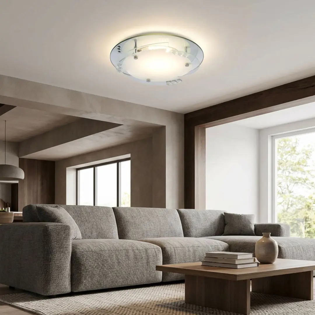 Globo LED Plafondlamp Kristal 12W 680lm Warm Wit - afbeelding 6 van 6