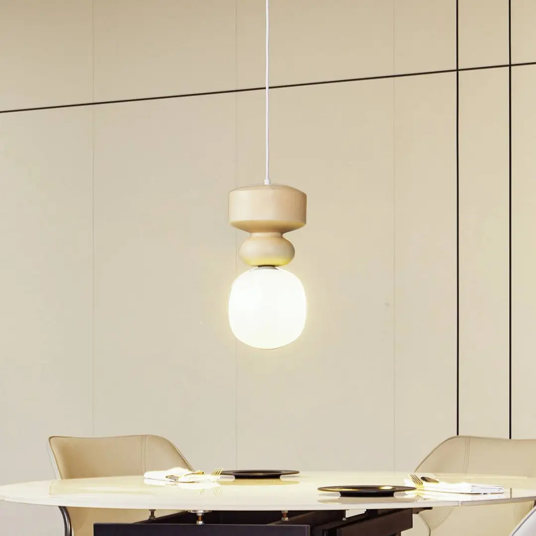 Lucande Hanglamp Keramiek Glas 18cm