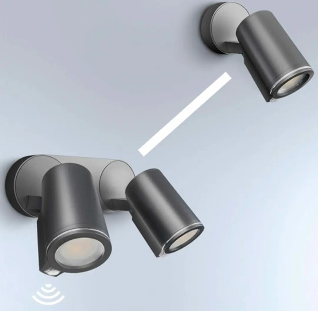 Steinel DUO LED-Spot Wandlamp Antraciet - 2 Lichtpunten