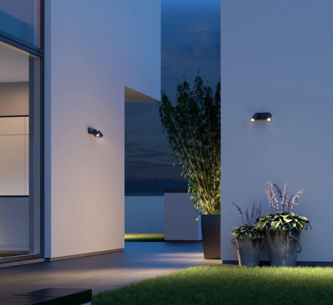 Steinel DUO LED-Spot Wandlamp Antraciet - 2 Lichtpunten