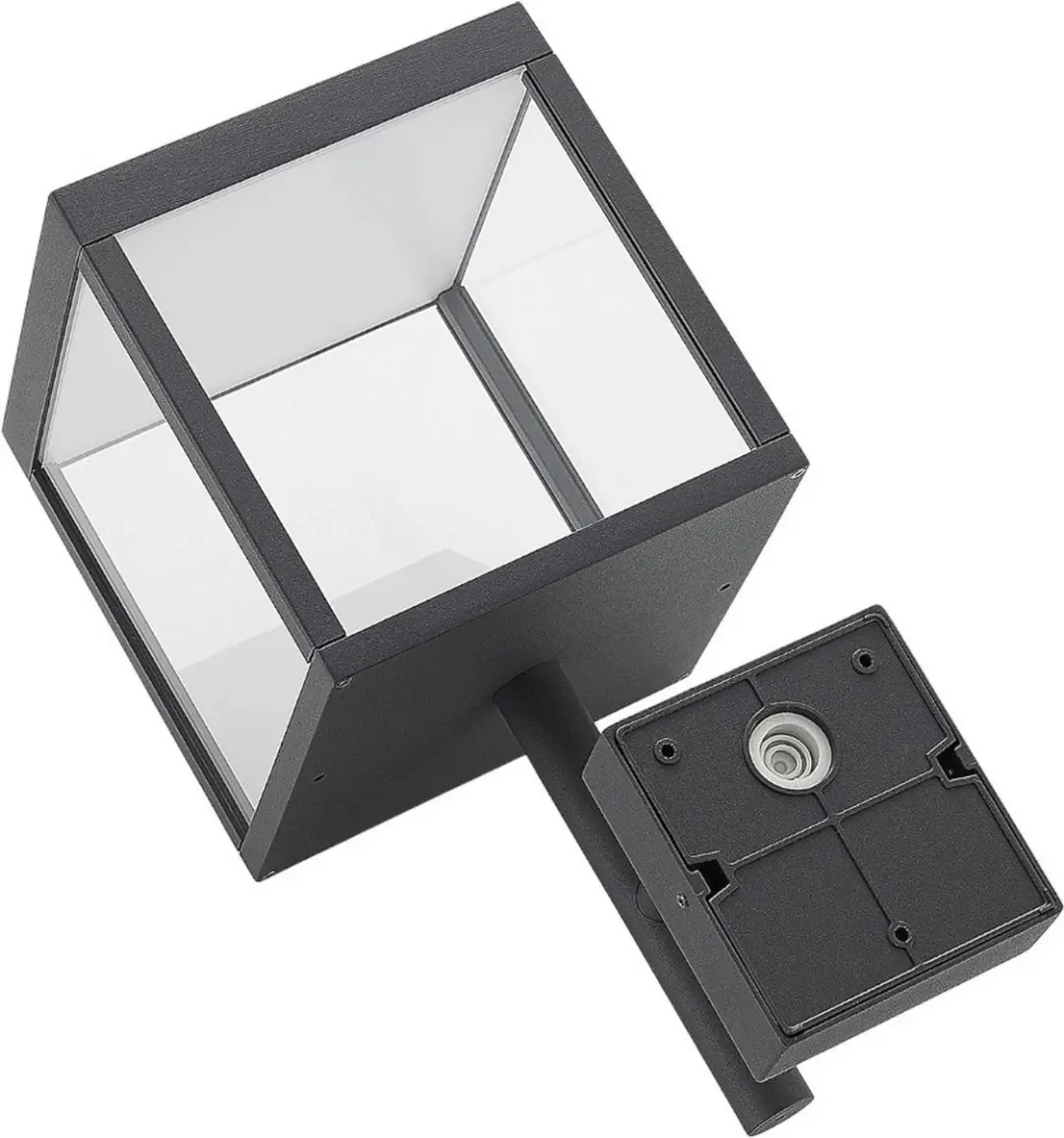 Lucande LED Wandlamp Buiten 1 Lichtpunt 8.6W - Antraciet