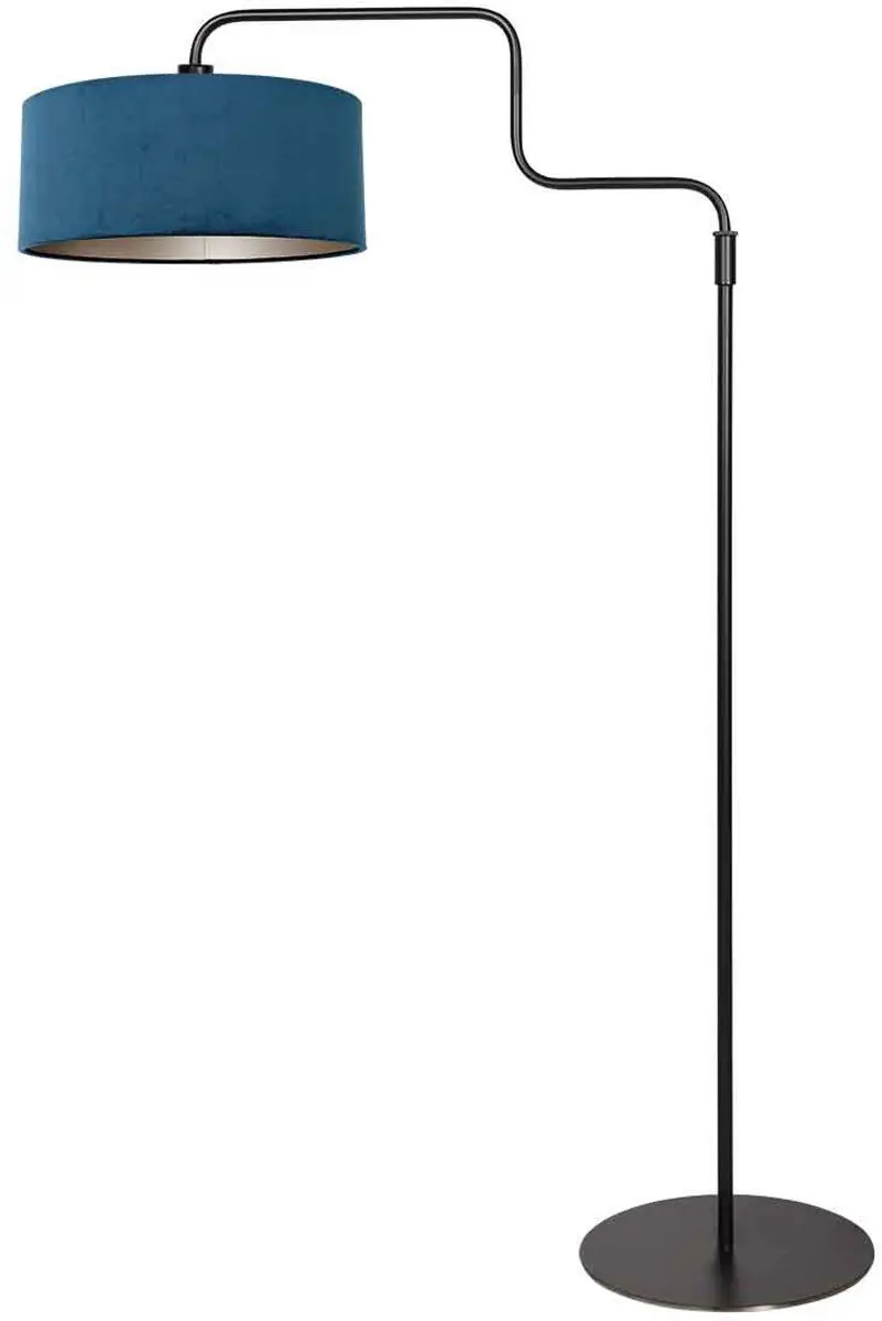 Steinhauer Bloeba 4169ZW Vloerlamp - 150-165cm - Zwart/Blauw