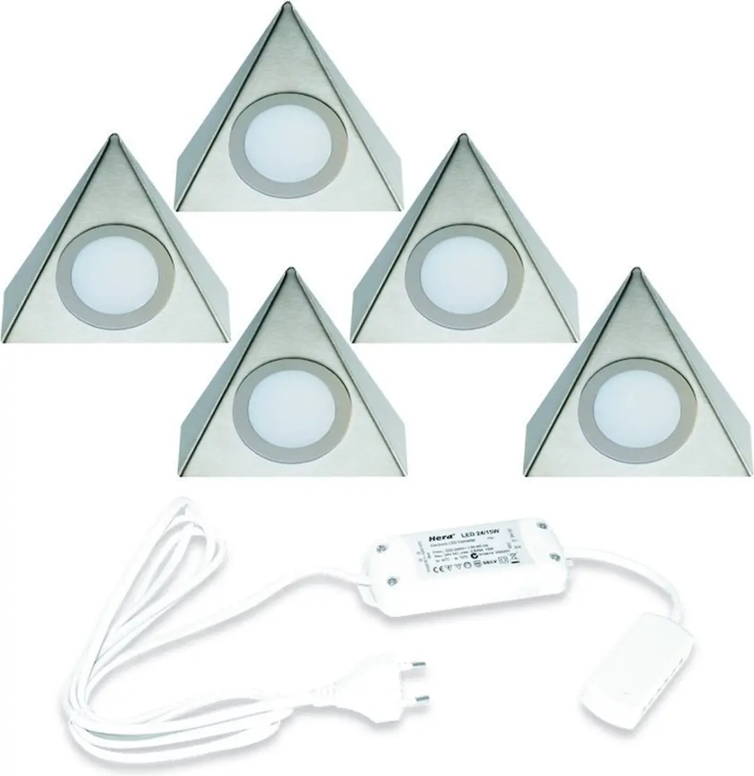 Hera LED Onderbouwset Delta 5 Spots 24V 15W