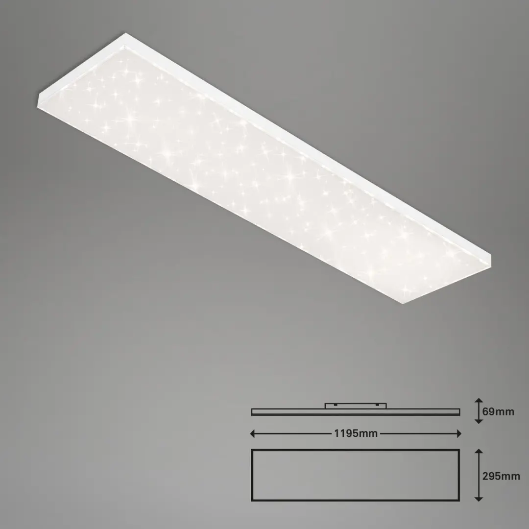 Briloner LED Plafonnière 38W - 3.800 Lumen Wit