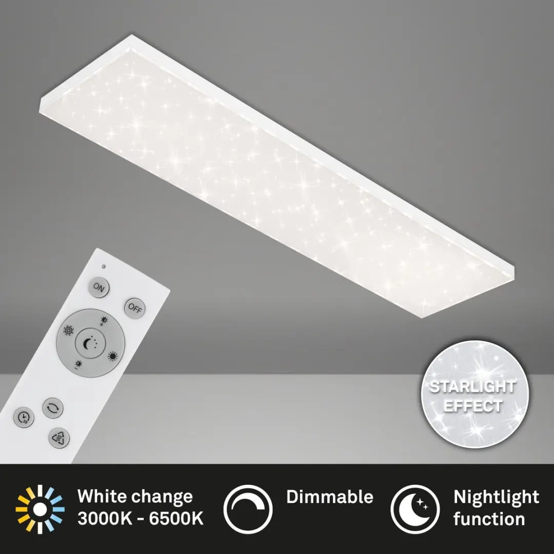 Briloner LED Plafonnière 38W - 3.800 Lumen Wit