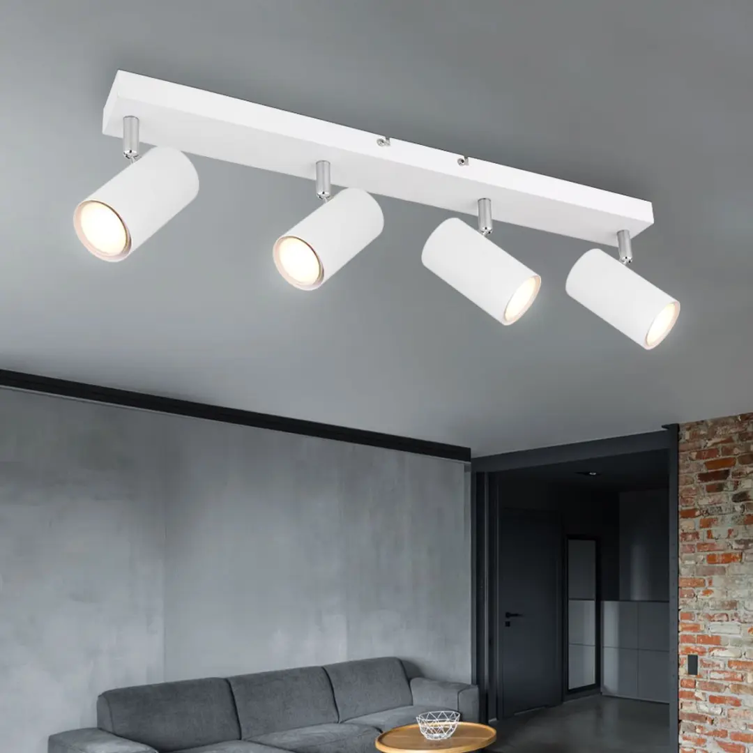 Globo Plafondspot 4-vlammen Metaal - 4x GU10 Wit
