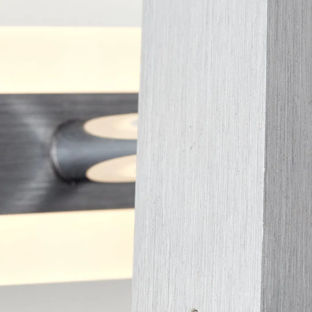 Brilliant Howle LED Wandspot 8W - Aluminium/Zwart