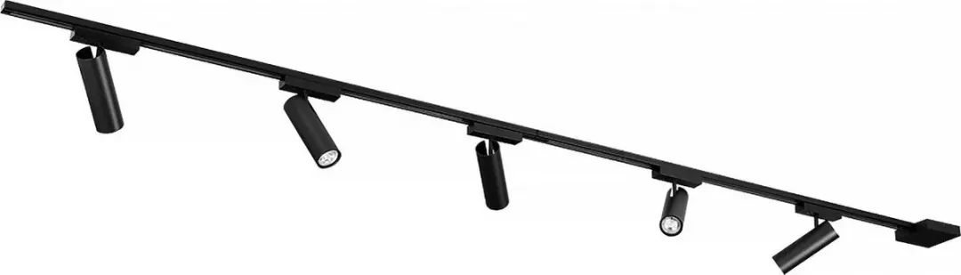 Freelight Freetrack Railsysteem 480cm - 5x Warmwitte Spots Zwart