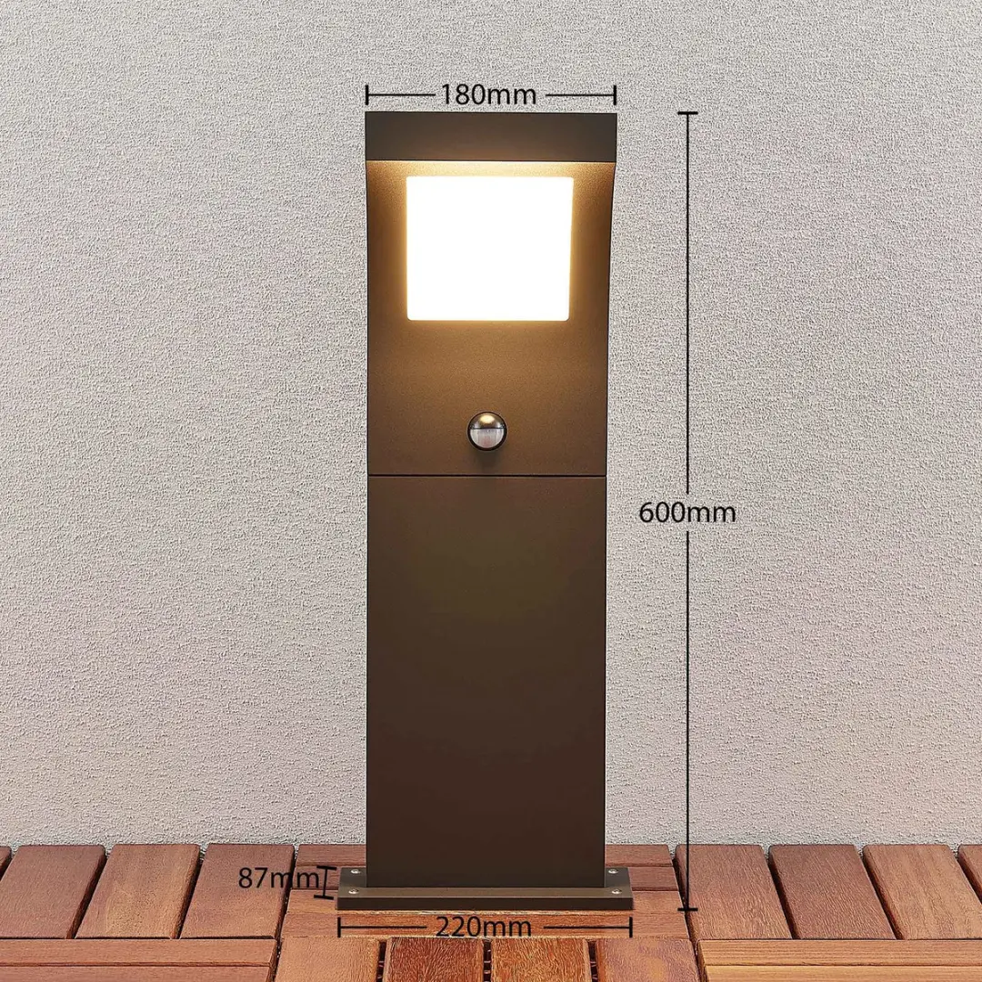 ARCCHIO Padverlichting Zuillamp 13.5W - Grafietgrijs/Opaalwit