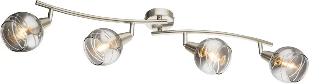 Globo Roman Opbouwspot 4x E14 Nikkel
