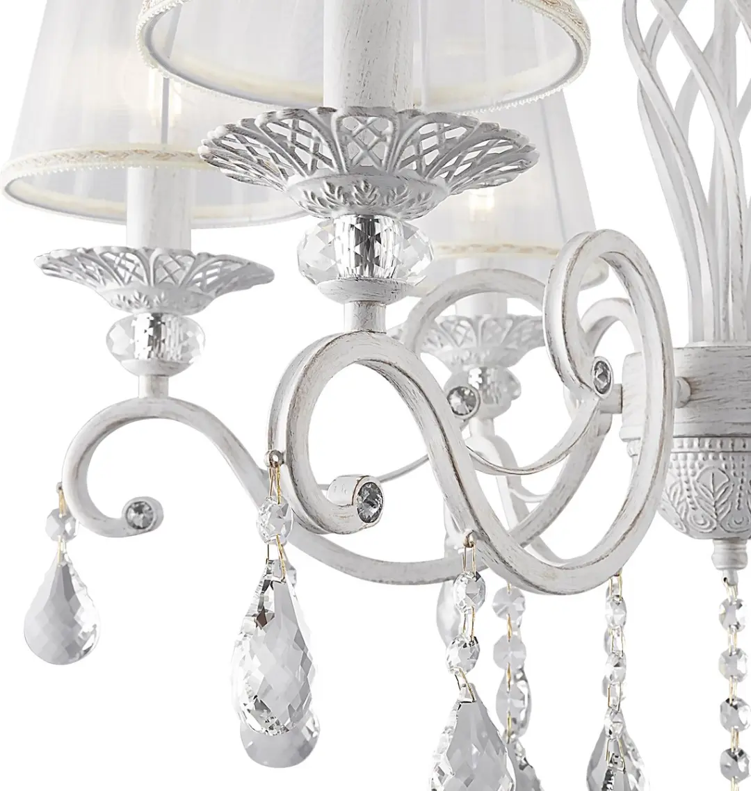 Maytoni Grace Kroonluchter - 6 Lichtpunten Ø63cm - Wit/Goud