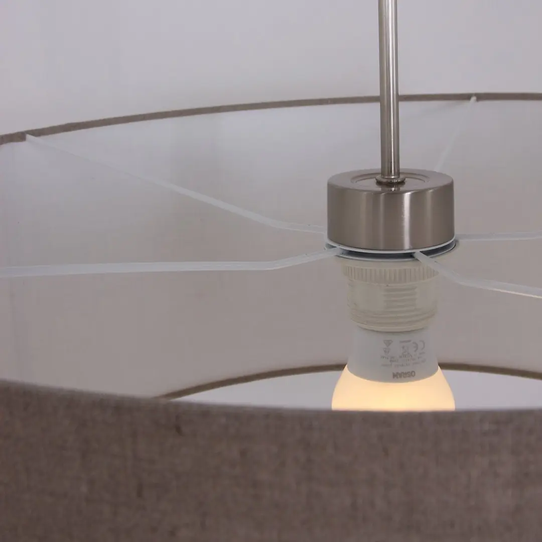 Steinhauer Sparkled Light 9890ST Hanglamp - Staalgrijs - Ø50cm - afbeelding 6 van 6