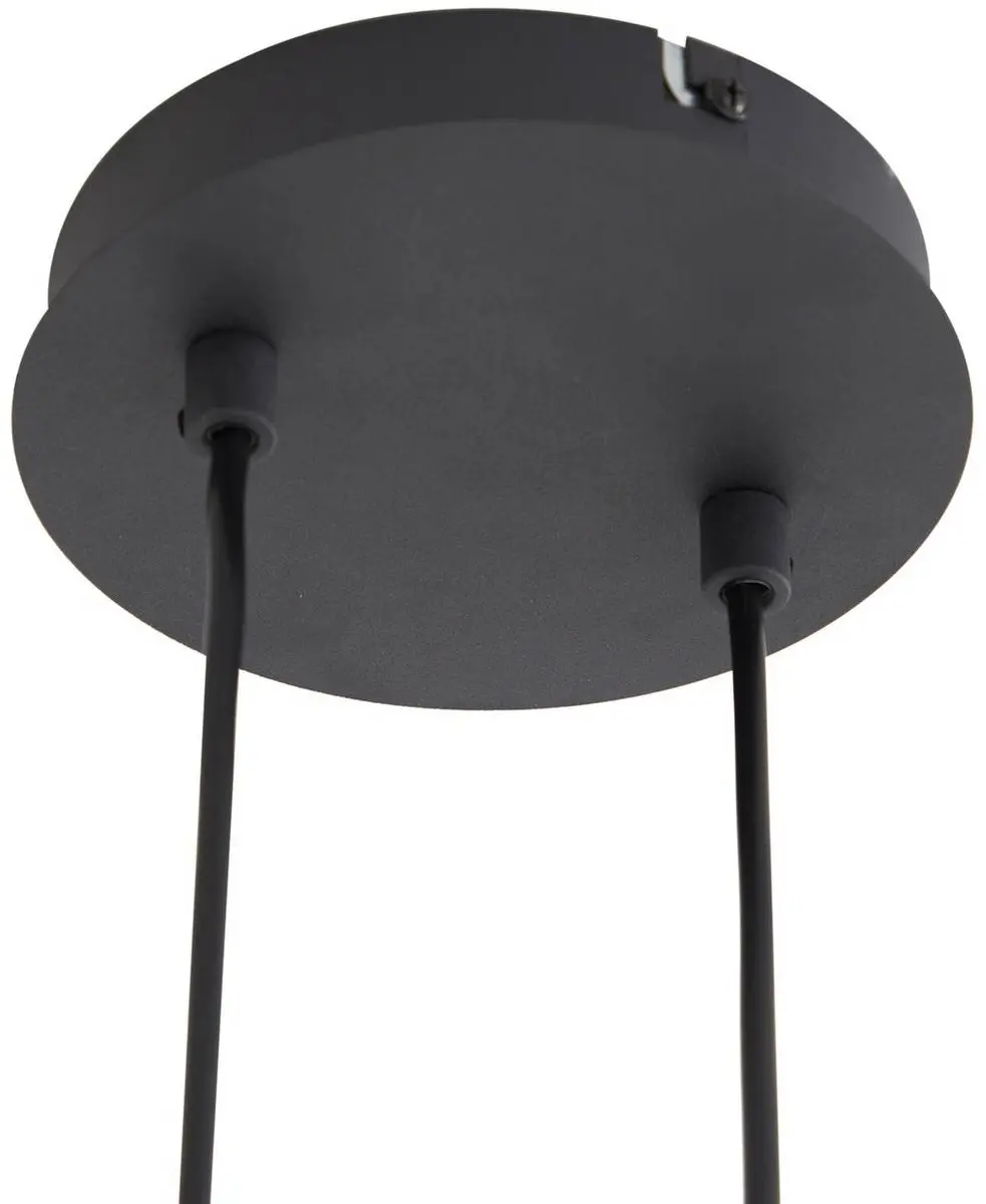 Lindby Hanglamp 8-Lichts - Zwart/Rookgrijs