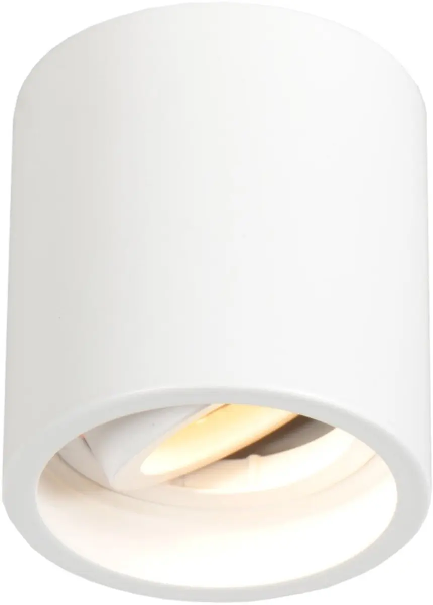 Steinhauer Pelite Spot 1731W Opbouwspot - Wit Ø8,5cm