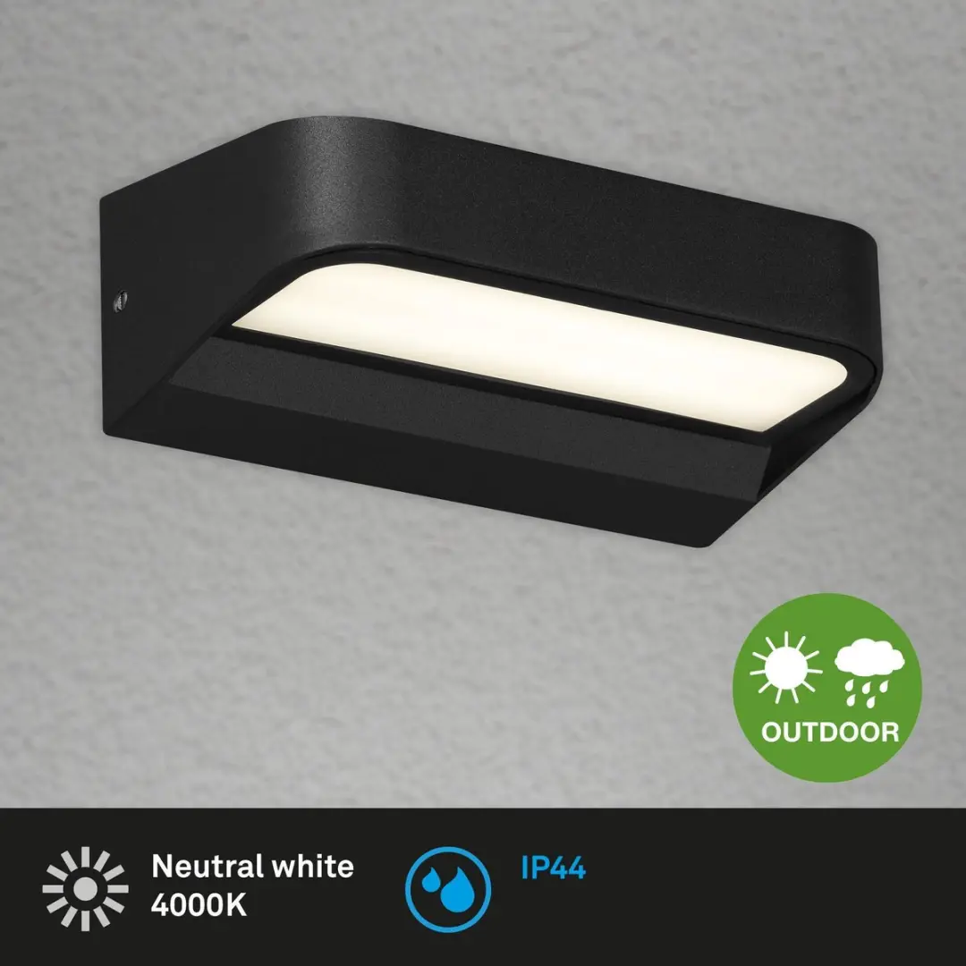 Briloner LED Buitenlamp IP44 8W 900lm - Zwart