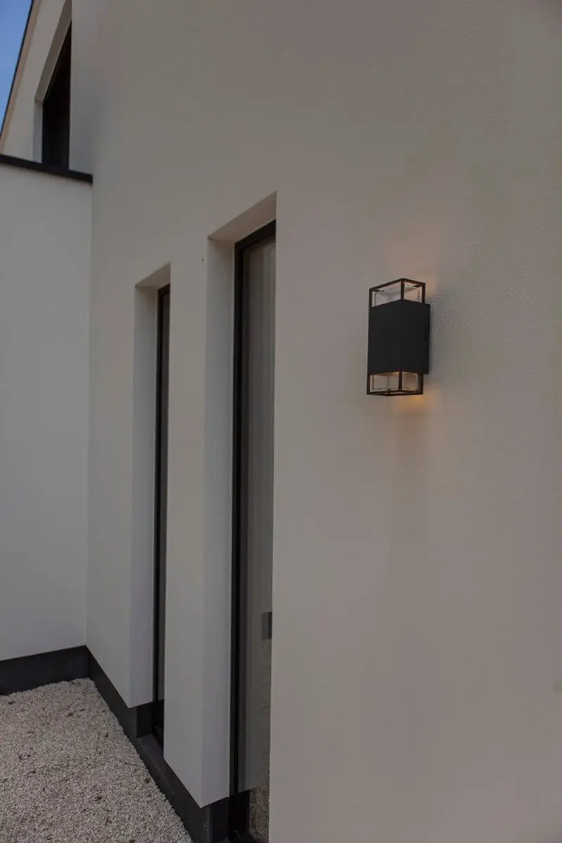 Lutec Ridge Wandlamp Buiten Donkergrijs - 2x GU10 - afbeelding 6 van 6