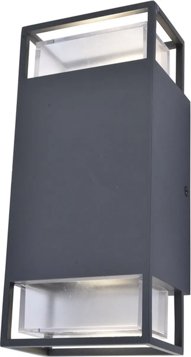 Lutec Ridge Wandlamp Buiten Donkergrijs