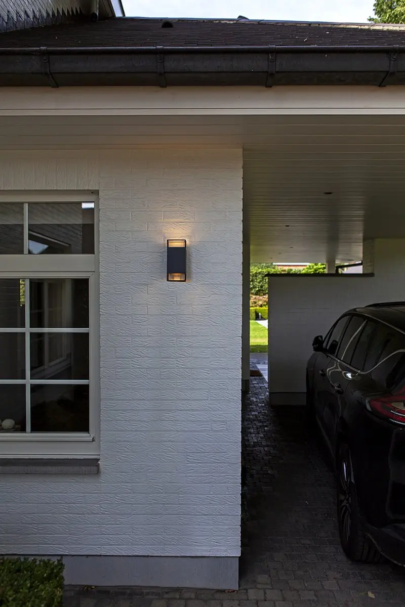 Lutec Ridge Wandlamp Buiten Donkergrijs - 2x GU10