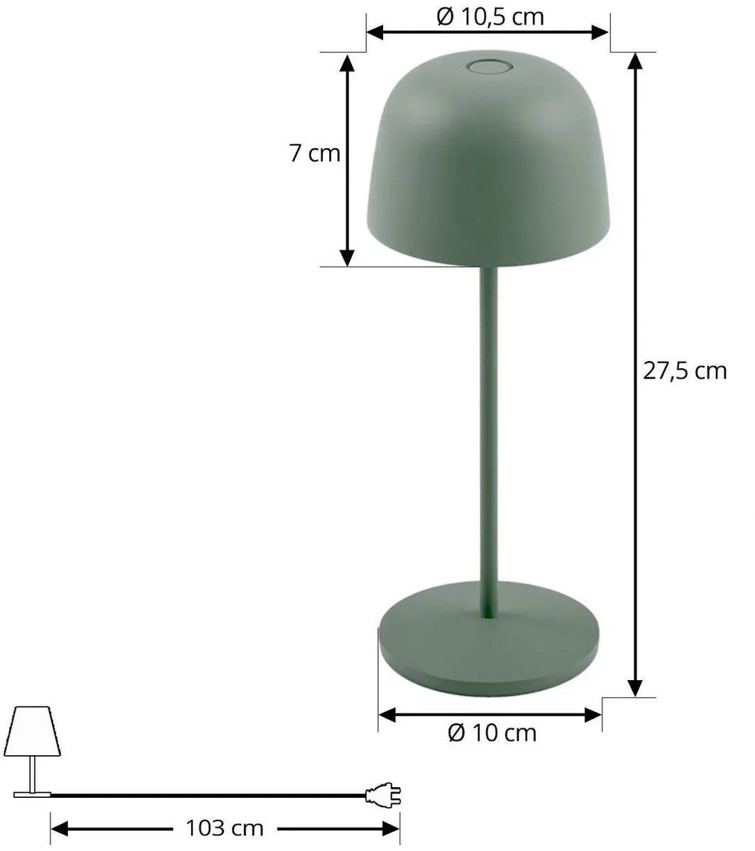 Lindby Terraslamp Saliegroen - 1 Lichtpunt 2.2W