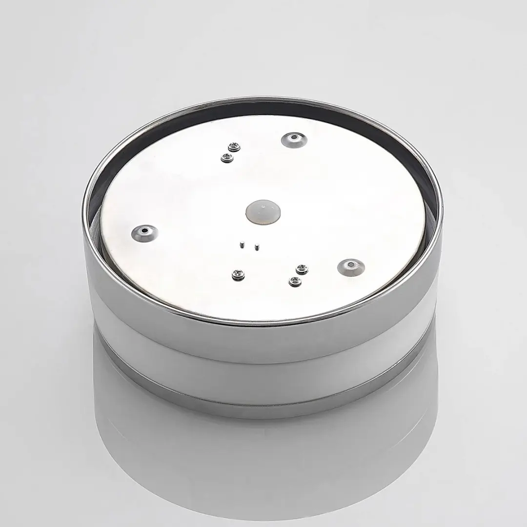 Lindby Plafondlamp Badkamer 23cm - 2x E27 - IP44 - Chroom/Opaalwit