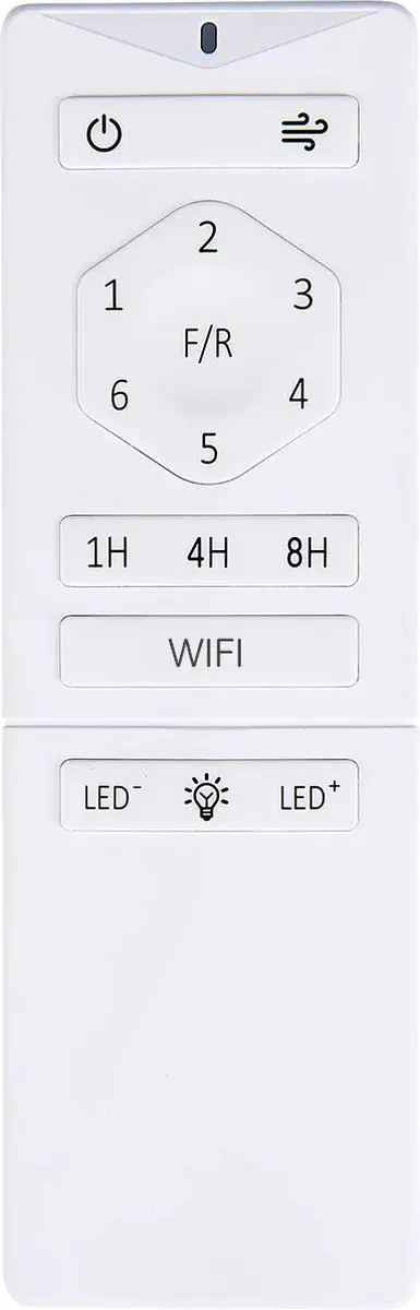 Freelight Storm Plafondventilator 132cm - 6 standen - Wit