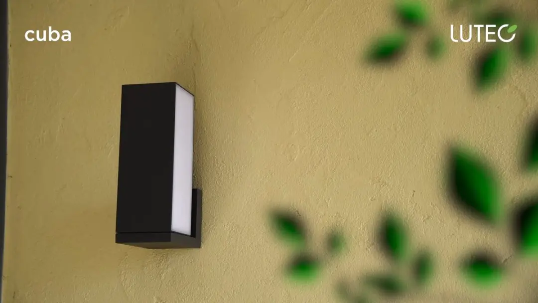Lutec Connect CUBA LED Wandlamp 15W - Donkergrijs