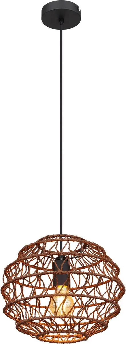 Globo Senni Hanglamp - Ø29cm - E27 - Bruin
