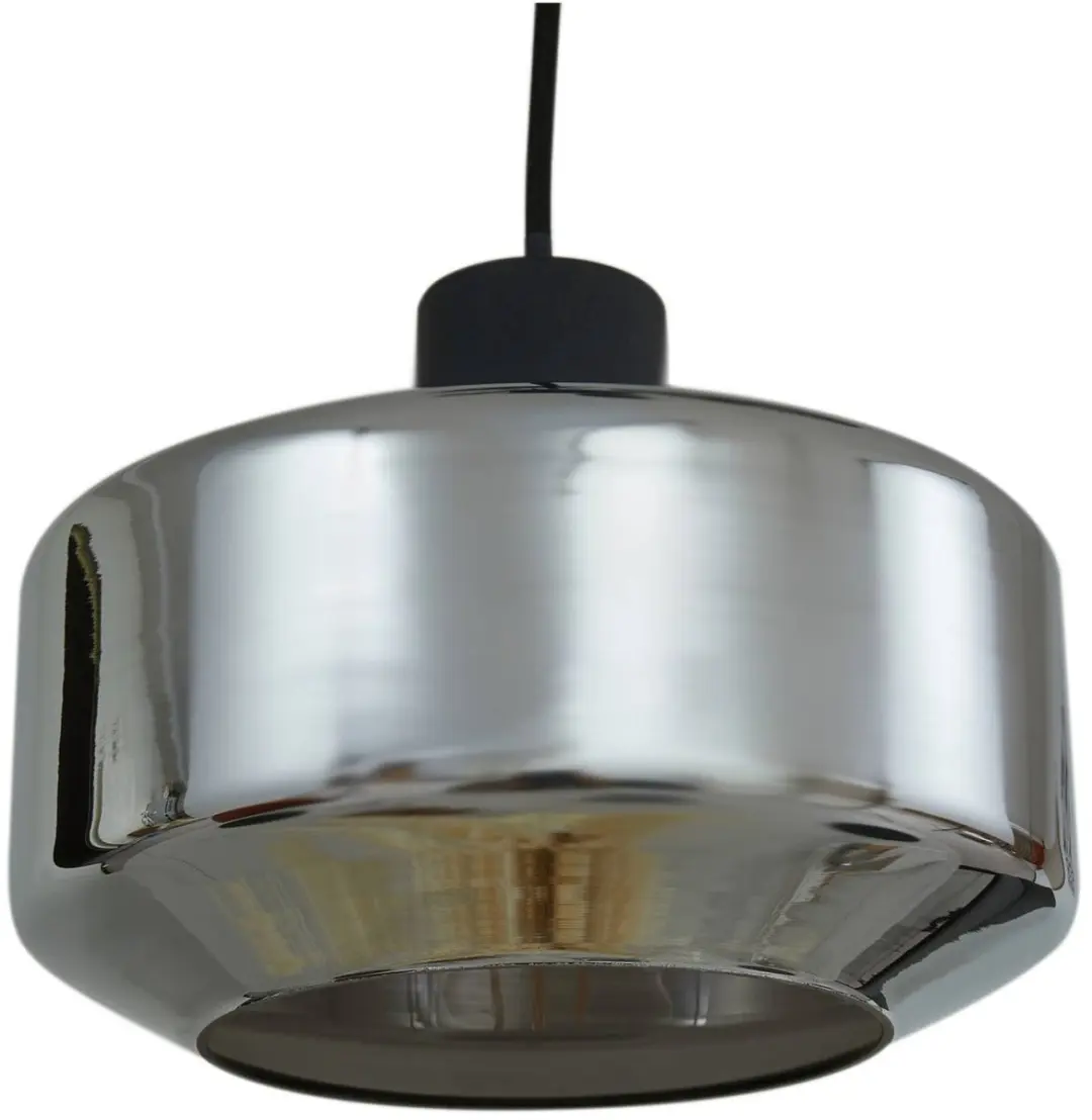 Lindby Hanglamp 5-lichts E27 - 15W - Rookgrijs/Zandzwart