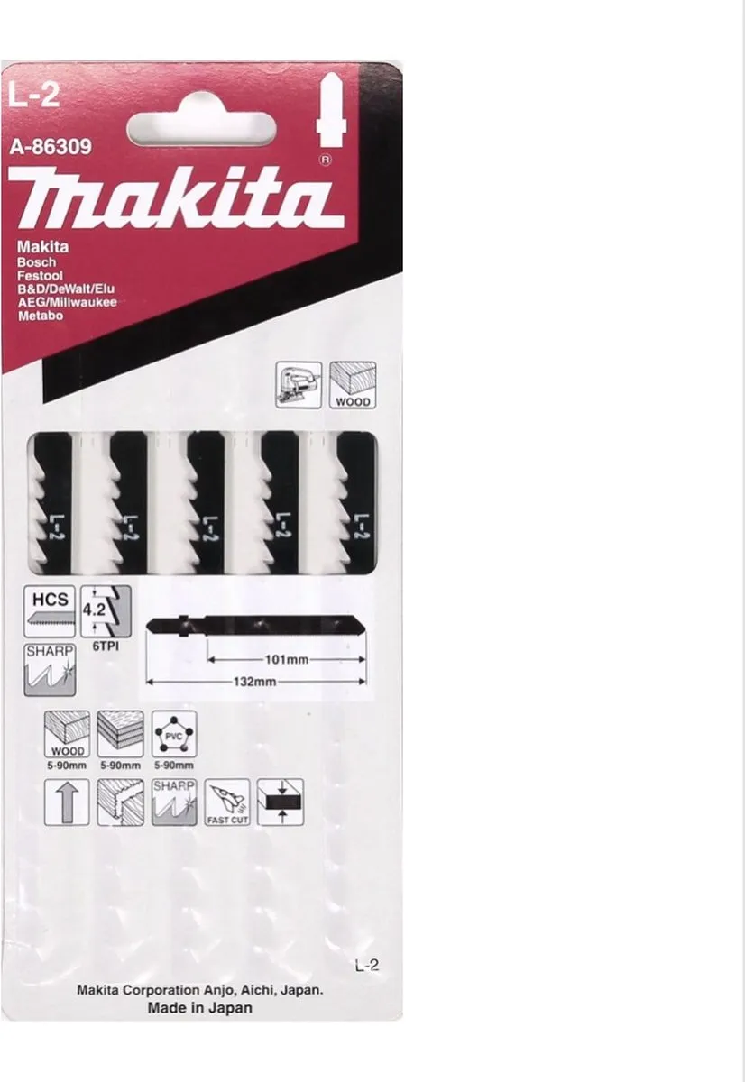 Makita Decoupeerzaagblad T344D Hout 101mm - A-86309