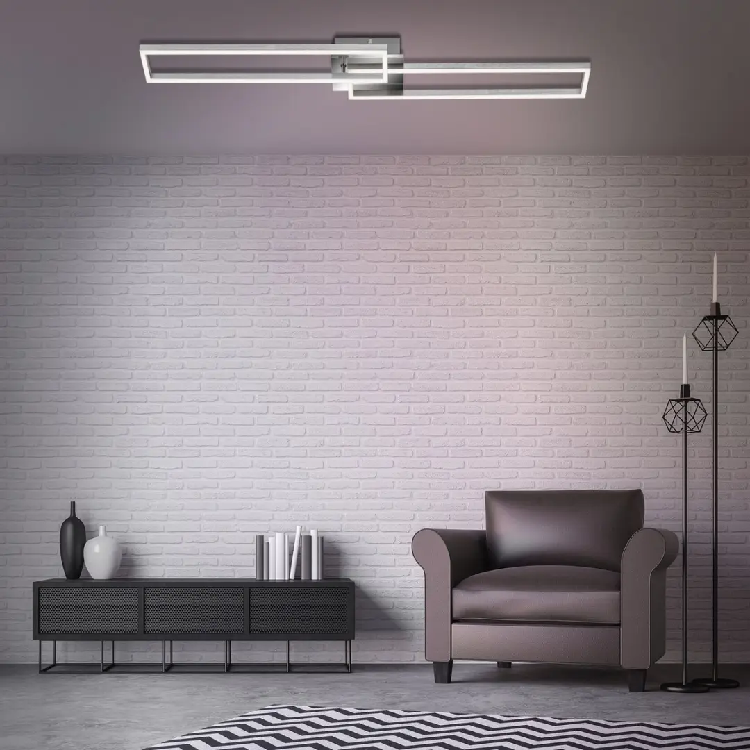Briloner Plafondlamp LED 2x40W - Ø110cm - Chroom