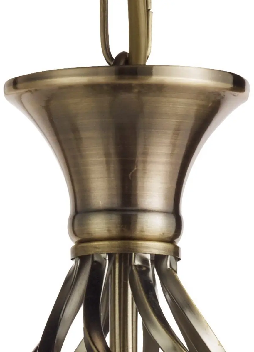 Searchlight Zanzibar Kroonluchter 6 Lichts - Brons