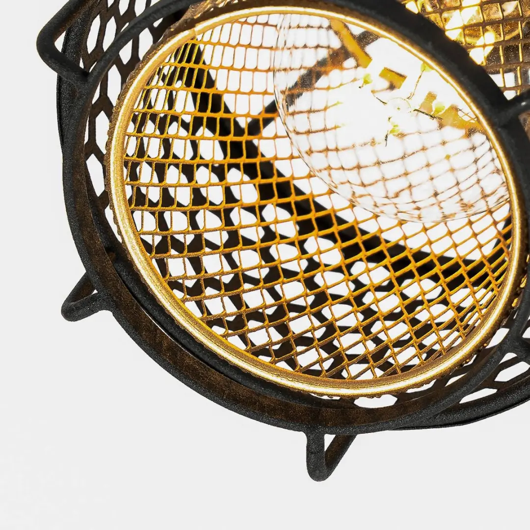 Lindby Plafondlamp 3-lichts 50cm - Zwart/Goud