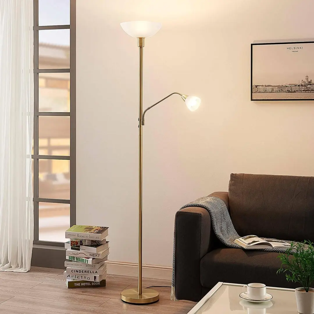 Lindby Vloerlamp 2-lichts Metaal