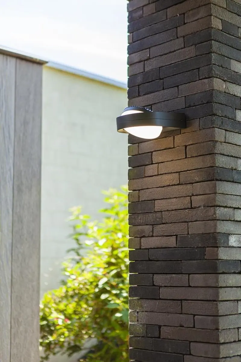 Lutec Fele Wandlamp Buiten LED 13.5W - Donkergrijs