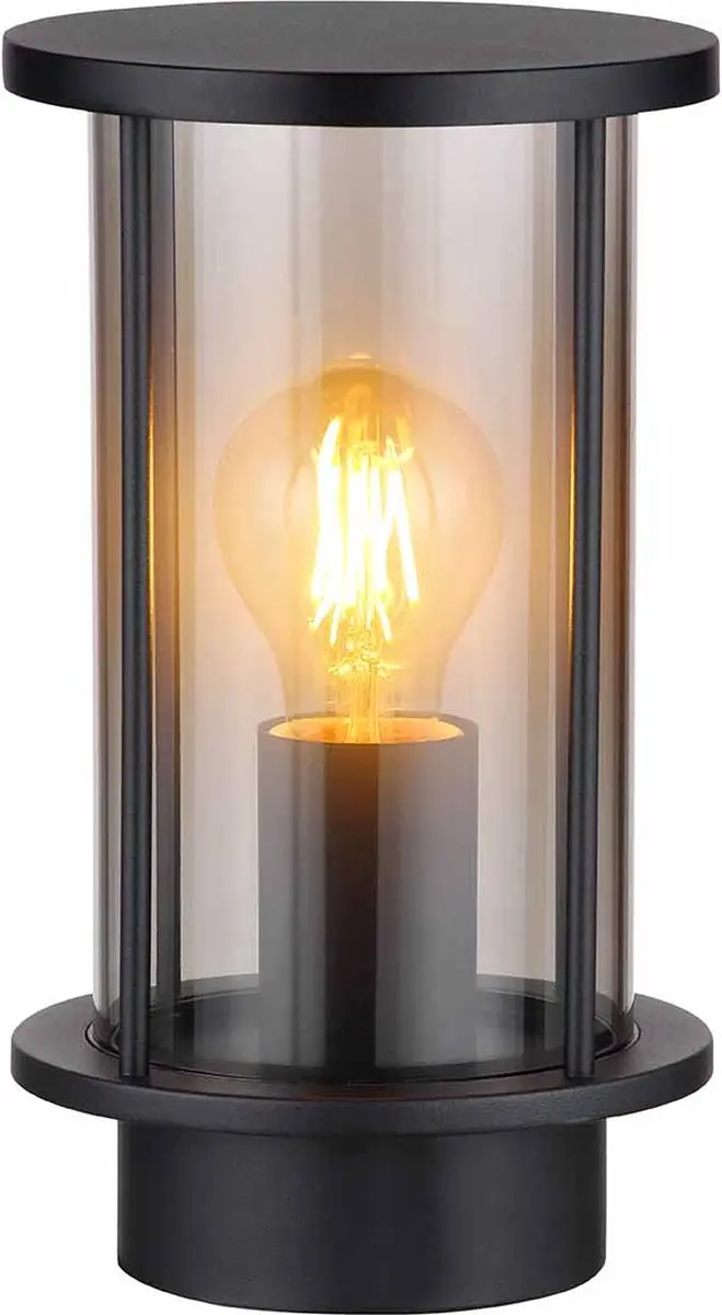 Globo Gracey Wandlamp - Zwart - Ø14cm - afbeelding 6 van 6