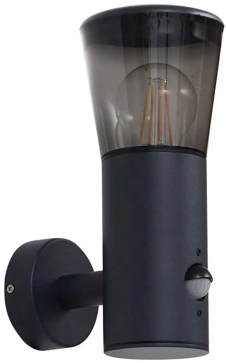 Lindby Wandlamp Buiten 1 Licht E27 Rookgrijs
