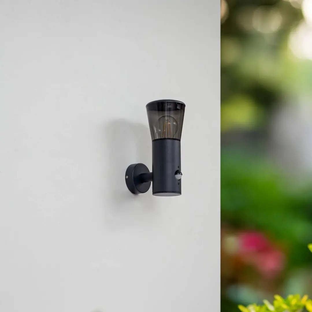 Lindby Wandlamp Buiten 1 Licht E27 Rookgrijs