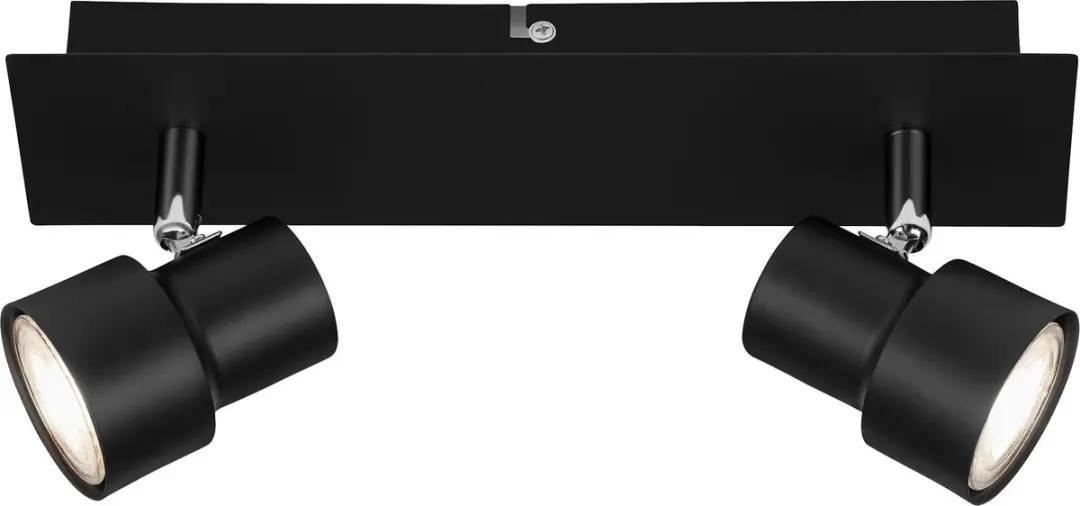 Briloner ROCK Plafondlamp 2x GU10 5W - 460lm - Zwart