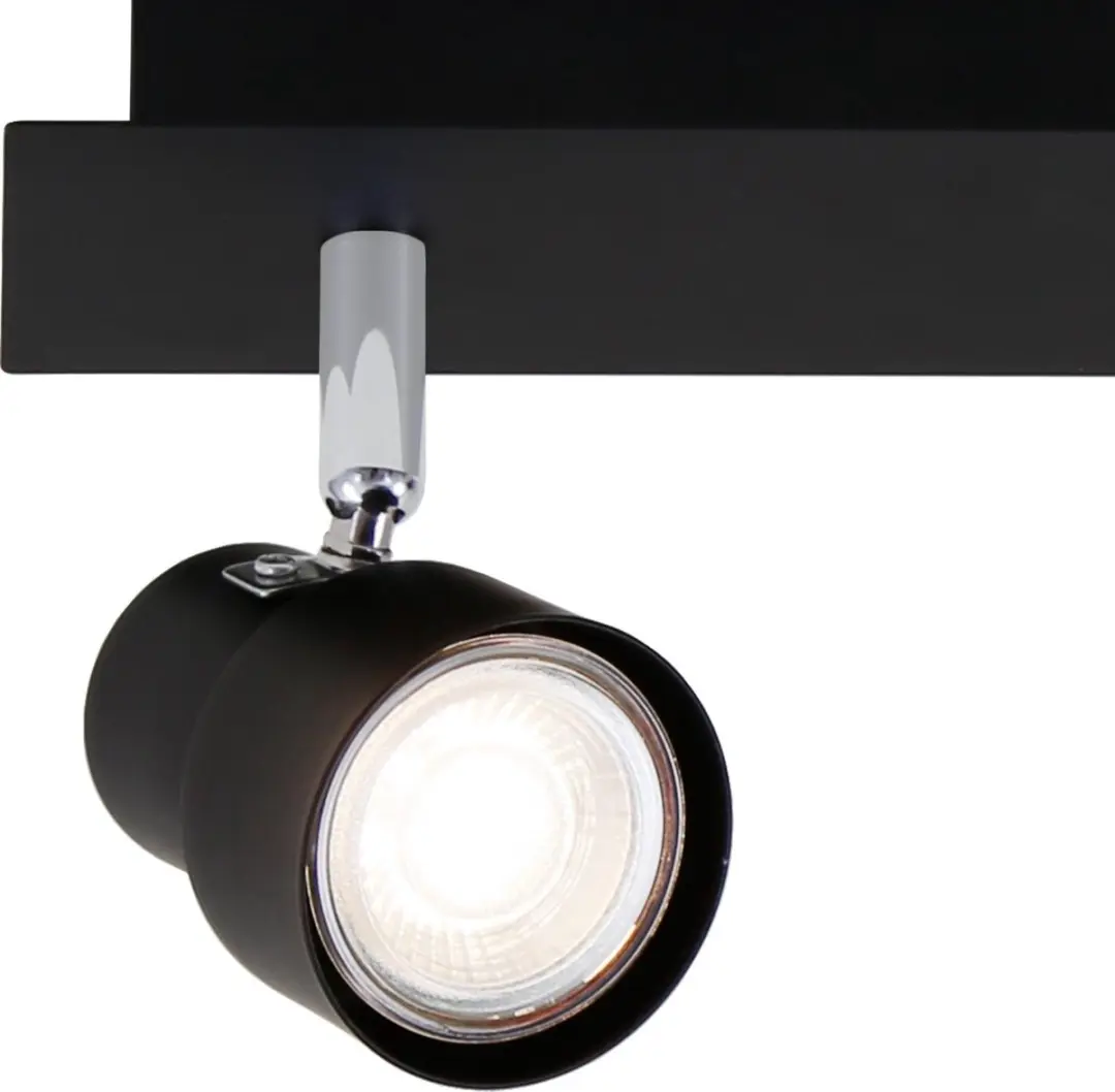 Briloner ROCK Plafondlamp 2x GU10 5W - 460lm - Zwart
