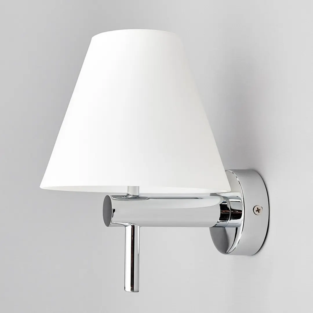 Lindby Wandlamp Glas Metaal G9 33W - Wit Gesatineerd Chroom - afbeelding 6 van 6