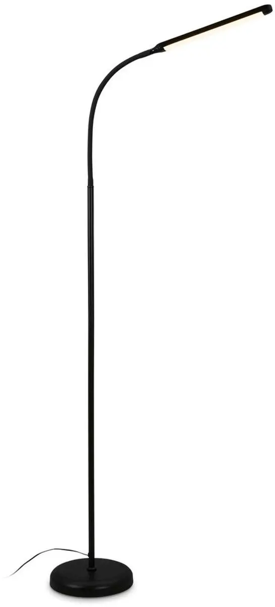 Briloner Pivaz Vloerlamp - 6.5W Warm Wit - 126.5cm Zwart