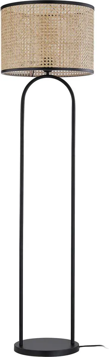 Lindby Vloerlamp Rotan Metaal 146cm
