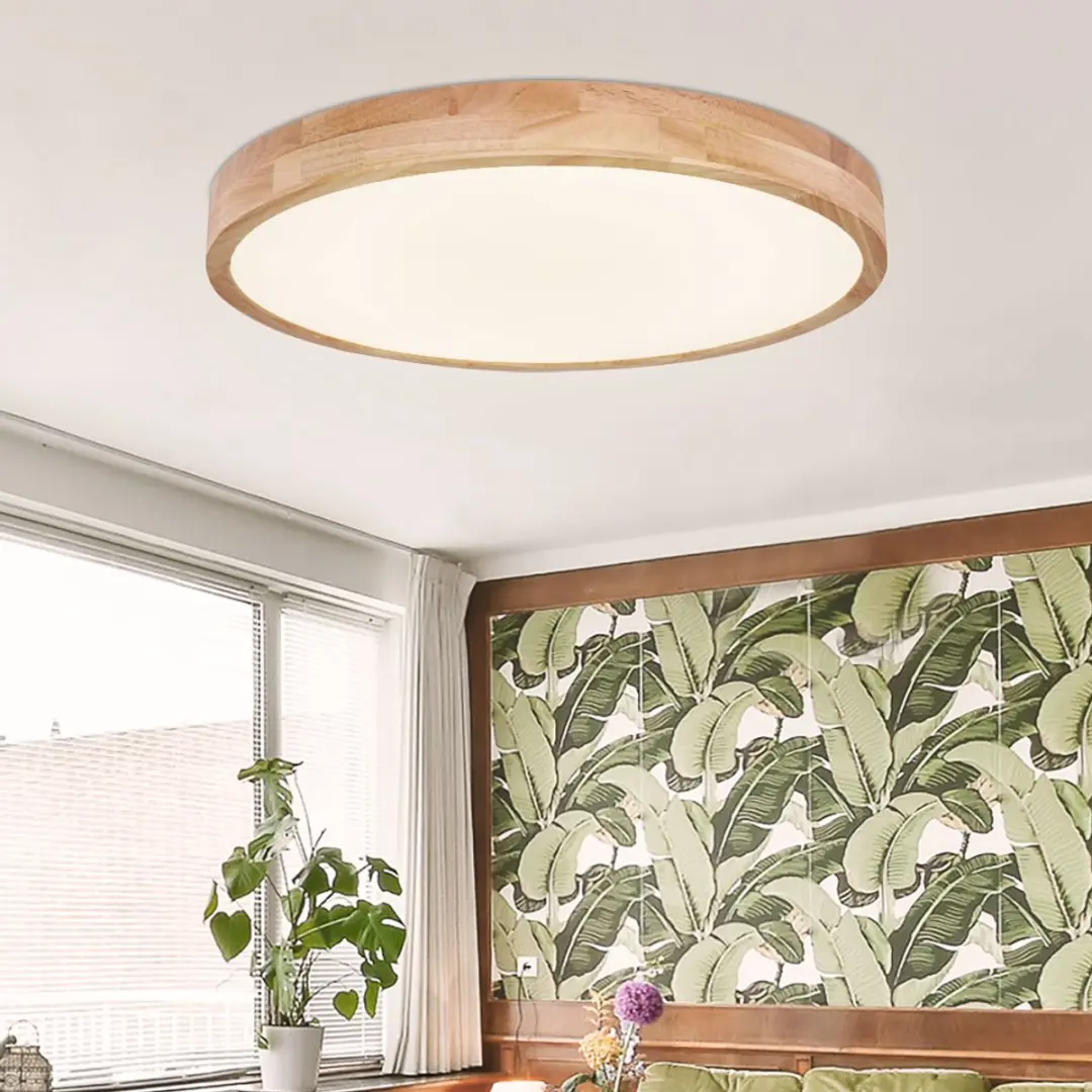 Globo Rainer Plafondlamp Naturel Ø60cm LED - afbeelding 6 van 6
